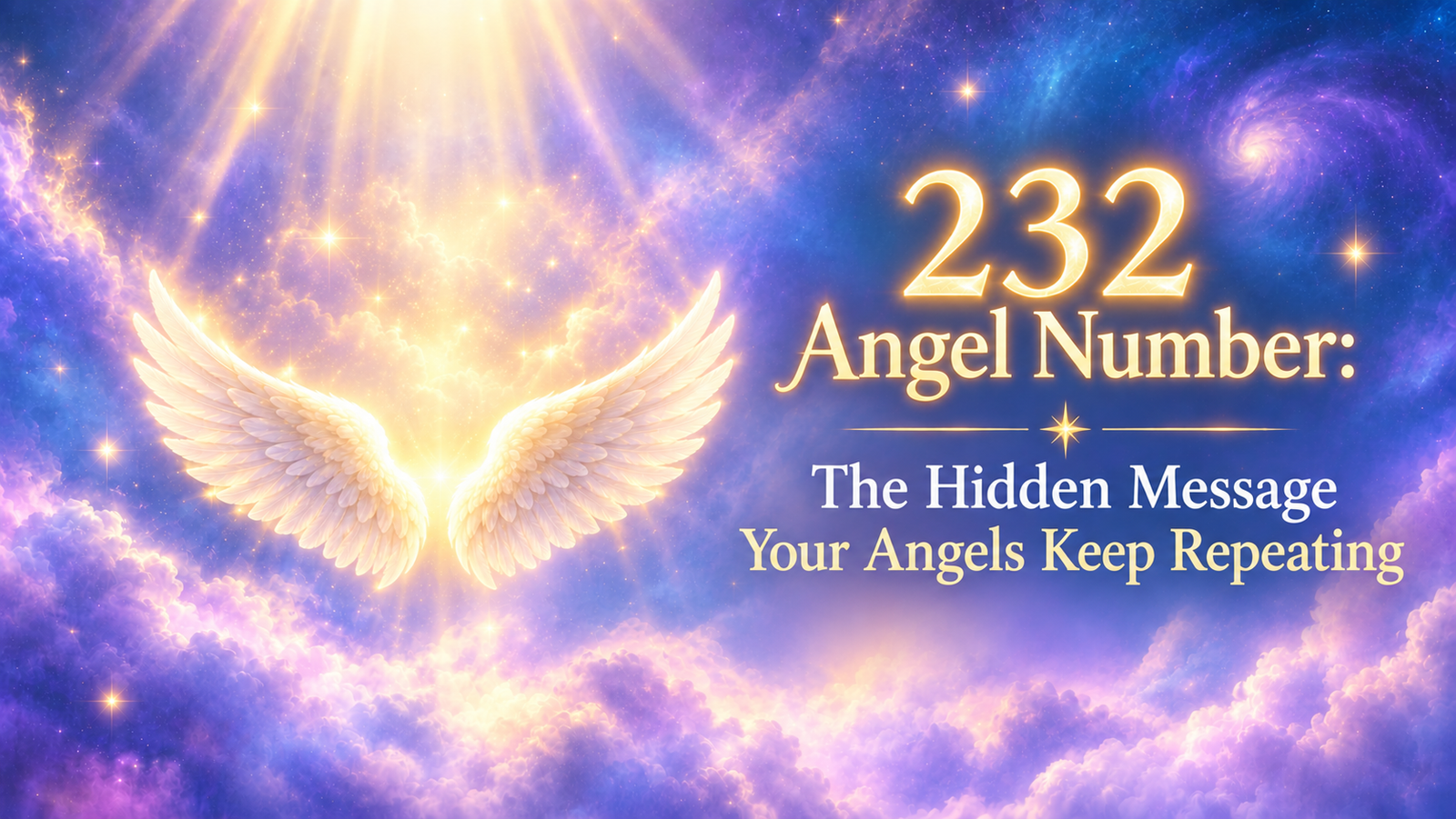 angel number meaning shown with glowing numbers and angel wings symbolizing love and spiritual guidance
